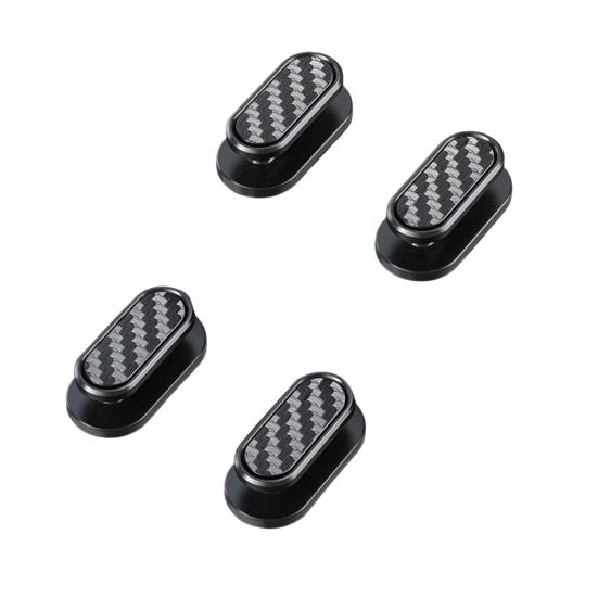 4Pcs Hidden Car Hooks ABS Adhesive Back Seat Organizers for Keys Masks Chargers Multi-surface Car Hooks for Leather Glass Tile