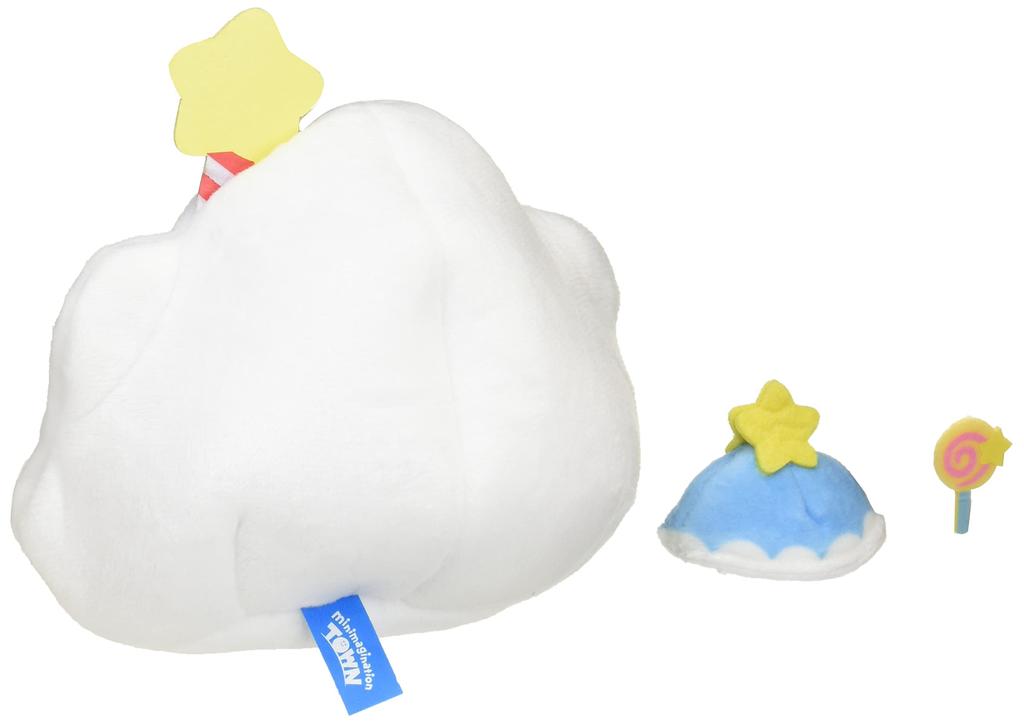 Takara Tomy Arts Kirby of the Stars minimaginationTOWN Mini Mini Set Kirby's Cloud (House) Plush Toy, Approximately 15cm Tall