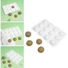 Silicone Walnut Mold for Chocolate Candy Silicone12 Cavity Cake Molding Tray with Walnut Designs for Novelty Desserts