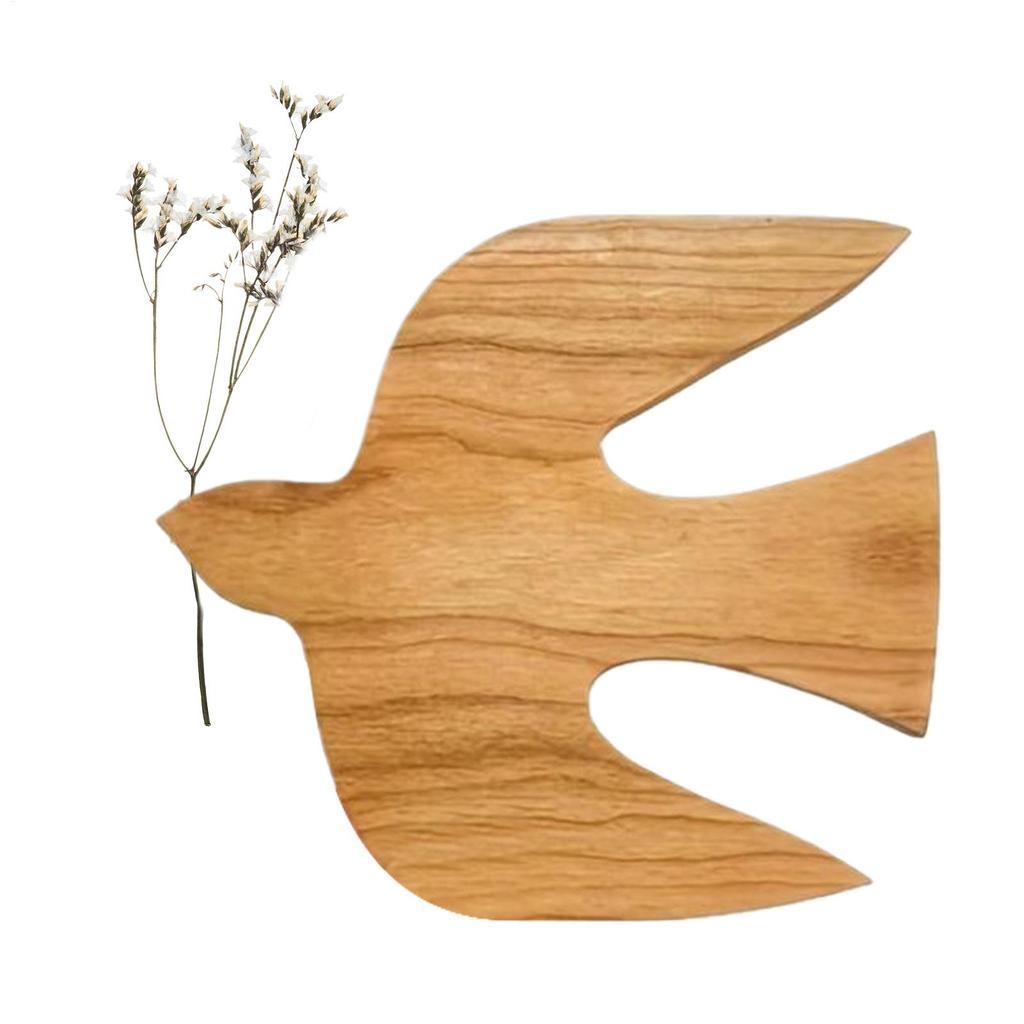 Realistic Bird Wall Decor Swallow Wall Art Hangable Craft Artwork Vintage Wooden Sculptures Realistic Swallow Pendant for Home