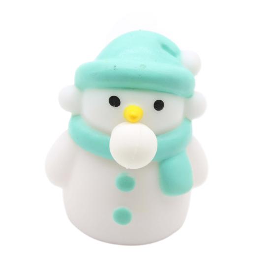 Squeeze Toy Cute Santa Claus Snowman Elk Squishes Toy Soft TPR Stress Relief Vent Toys Fidget Bubble Christmas Decompression Toy Christmas Gift