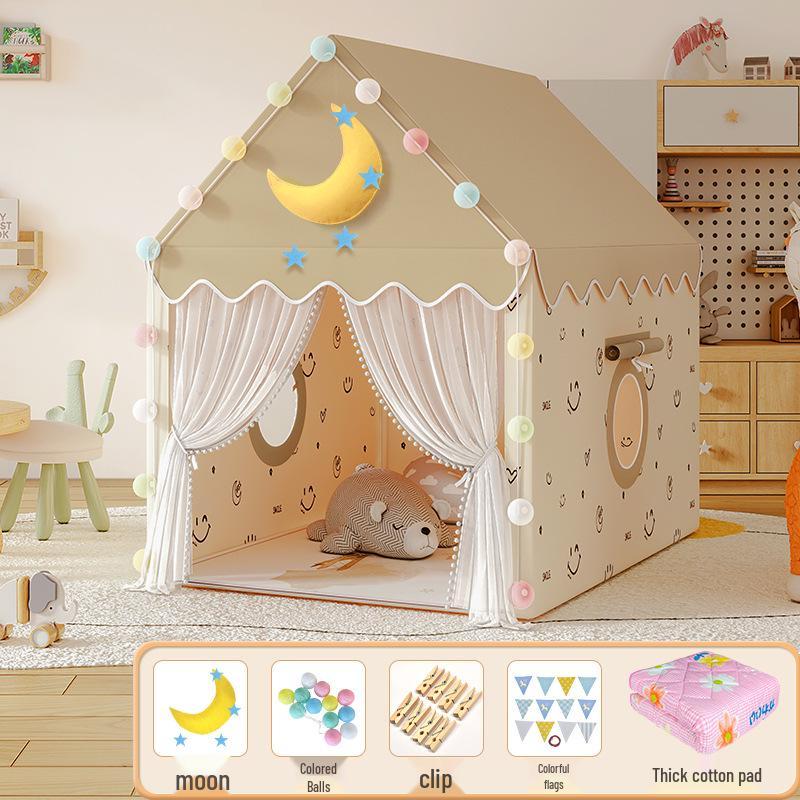 Princess Castle Play Tent for Kids with Mosquito Net - Indoor Pretend Play & Sleep Space