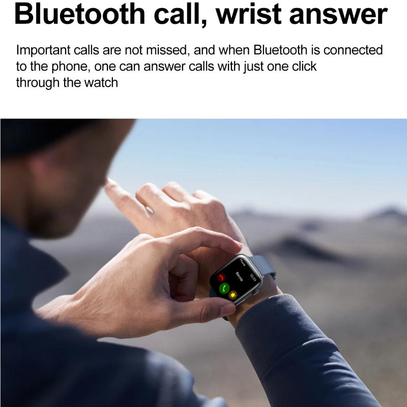 2025 New Micro Physical Examination Health Smartwatch Men Sports Fitness Tracker Heart Rate Temperature NFC Bluetooth Call Smart Watches