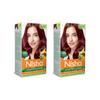 Nisha Crème Hair Color, Стойкая краска для волос бордового цвета, 100% покрытие седины, без аммиака, бордовый, 4,23 унции (Упаковка из 2 шт.)