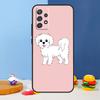Cartoon Maltese Dog Case For Samsung Galaxy A16 A26 A36 A56 A06 A55 A35 A15 A54 A34 A14 A13 A53 A12 A22 A32 A52