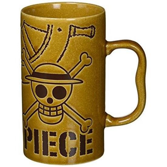 Водоотталкивающий кувшин Kaneshotouki Anime One Piece с пиратским флагом, 600 мл, коричневый, артикул 122196