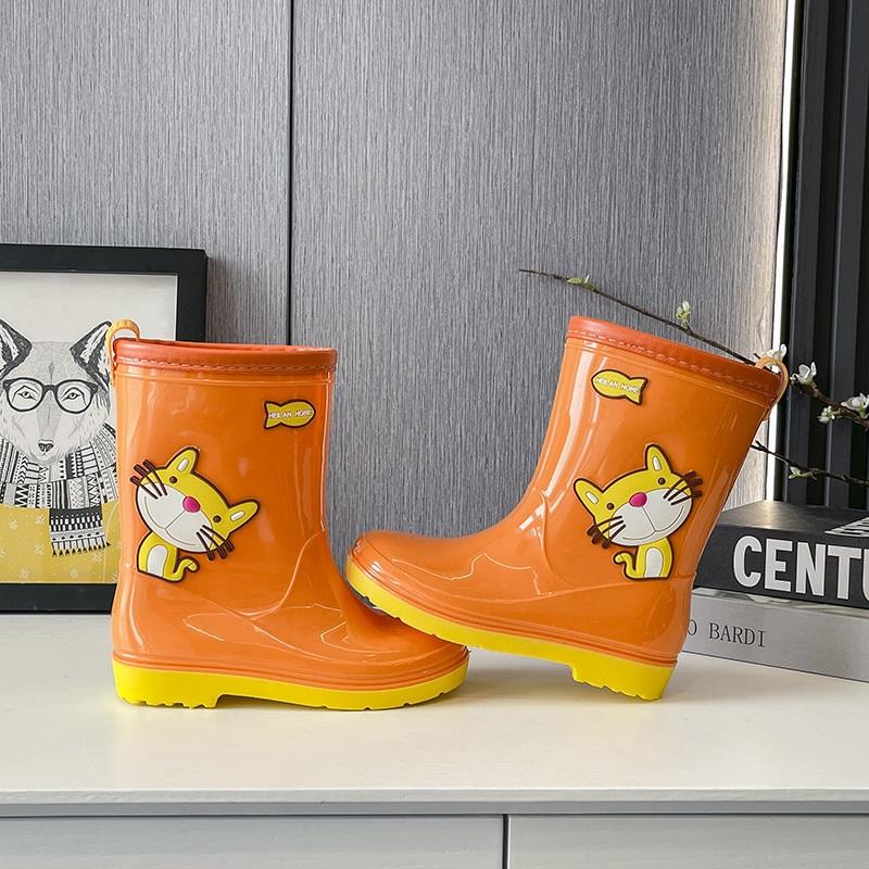 Toddler Kids Rain Boots Waterproof Rubber Rain Shoes