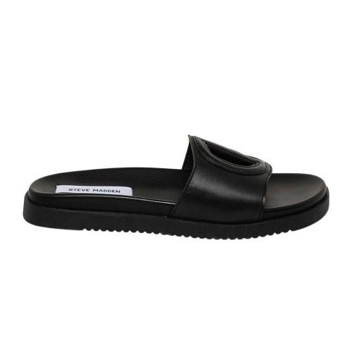Steve Madden Womens/Ladies Mayke Peace Symbol Leather Sandals