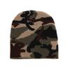 Children's Hats Autumn and Winter New Acrylic Knitted Hats Jacquard Camouflage Wool Hats Children and Boys Cold Hats 2025