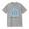 Autism Awareness Blue Rainbow Ribbon Asd Boys Kids T Shirt vintage Washed fashion Versatile Unisex Breathable homme Stretched
