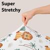 Soft Cotton Crib Fitted Sheet Baby Nursery Bedding Set Pure Color Breathable Double Layer Infant Bed Cover