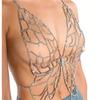 Sexy One-piece Hollowed Out Rhinestone Thoracic Chain Fashion Personality Butterfly Bra Body Chain Accessories