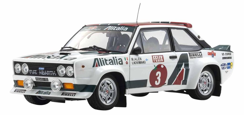 Kyosho Original Scale Fiat 131 Abarth Rally 1978 1000 Lakes Finished Product 1/18 #3