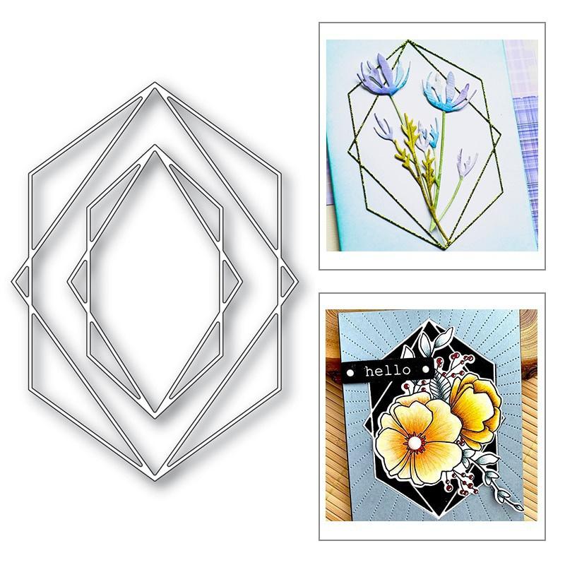 Новые призматические штампы для резки металла для самостоятельного изготовления поделок, поздравительных открыток и наборов альбомов для скрапбукинга