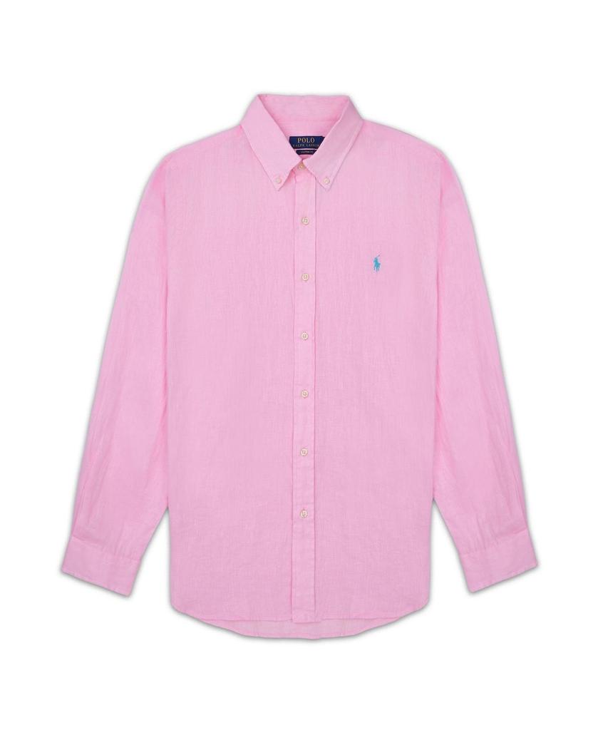 POLO RALPH LAUREN Custom Fit Linen Shirt - Pink