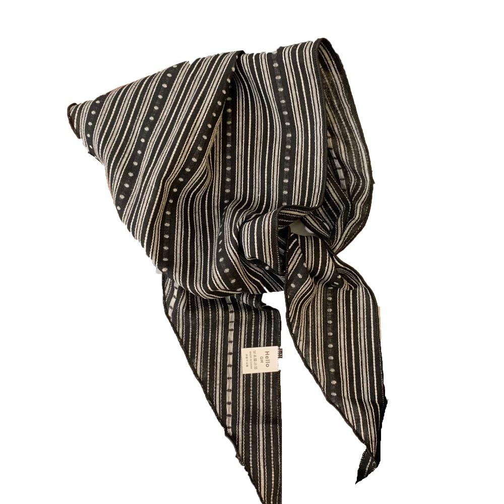 Sweet Snow Flower Scarves Korean Style Cotton Linen Headscarf Exquisite Triangle Hijab Scarf  Woman