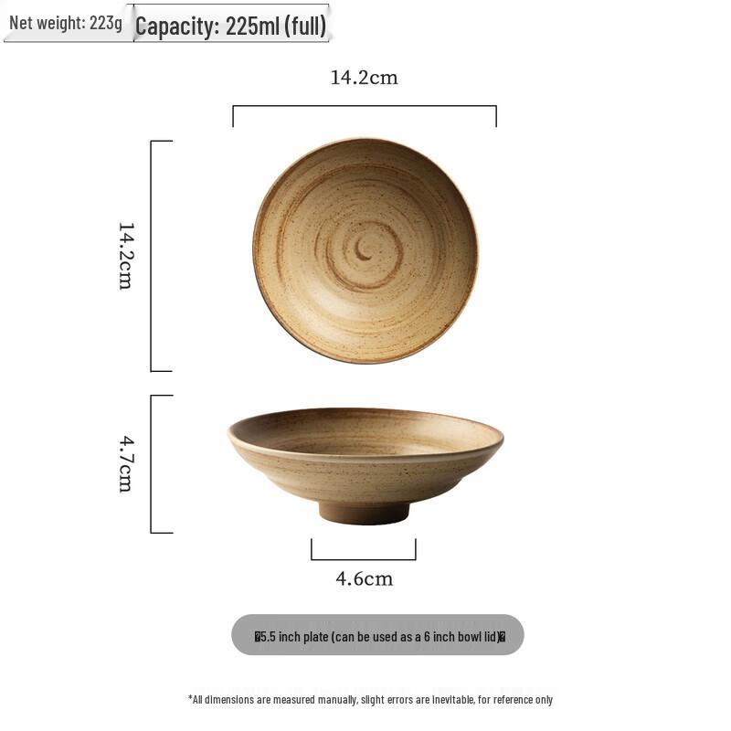 Wu Tuo Wood-Fired Retro Ceramic Dinnerware