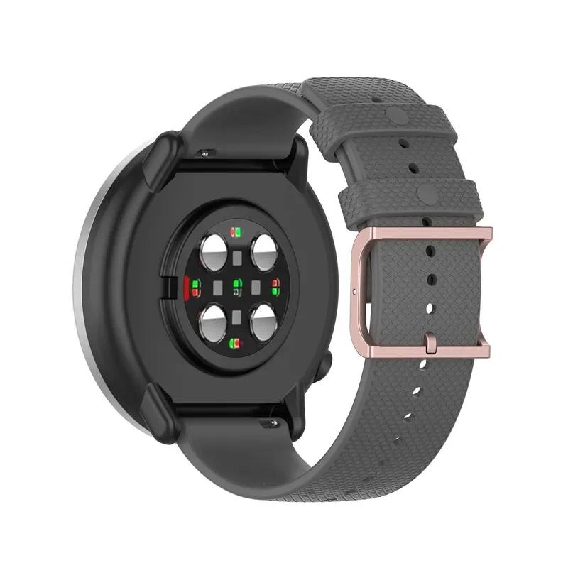 Для Samsung Galaxy watch 3/46мм/42мм/Active 2/Gear s3 Frontier силиконовый ремешок Huawei watch GT/2/2E/Pro ремешок