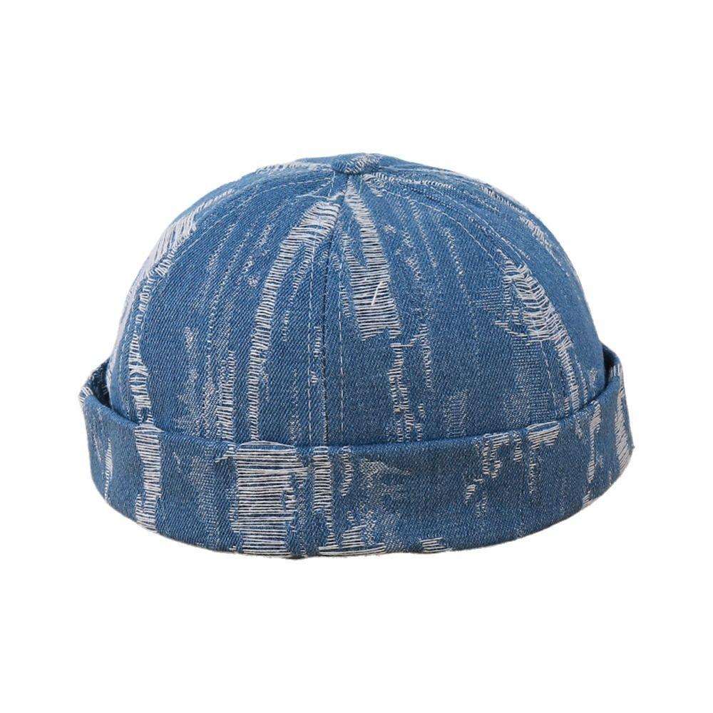 Модная washed cotton кепка докера, регулируемая, ветрозащитная, без козырька, шапка-бини, повседневная, ретро, хип-хоп
