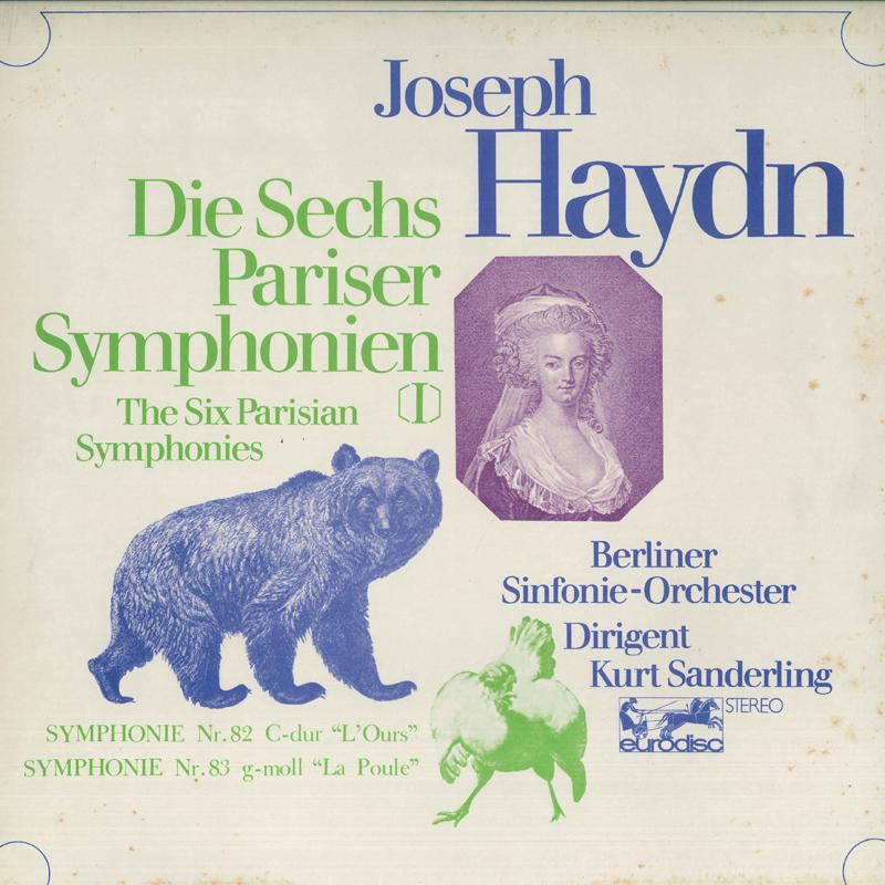 LP Record KURT SANDERLING - Haydn: Symphony No. 82 "Bear" / Sym OQ7104K EURODISC Japan Classical Used