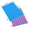 77 Cavity Square Silicone Mold Mini Candy Chocolate Gummy Sugar Cube Jelly Truffles Pralines Ganache Moulds Cake Decorating Tool