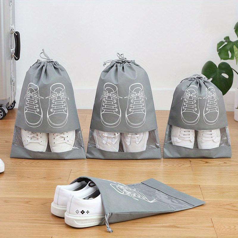 5 Pack Portable Travel Shoe Bag, Space-saving Dust-proof Storage Bag