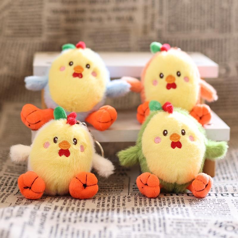 Мультяшный Фрукт Авокадо Курица Плюшевый Брелок Креативная Мягкая Кукла Брелок Подвеска для Студенческой Сумки Рюкзака Подвесное Украшение Подарки
