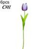 Artificial Plant 6Pcs Lifelike Tulip Flower Bouquet Decoration for Party Home Garden Flowers Branch