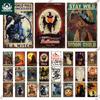 Decor Halloween Vintage Tin Signs Plaque Metal Plate Retro Poster Wall Art Decoration for Home Bar Living Room Door Yard