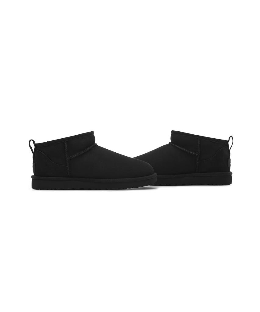 Ugg Suede Leather Mini Boots (Classic Ultra Mini) W - Black / 1116109Blk