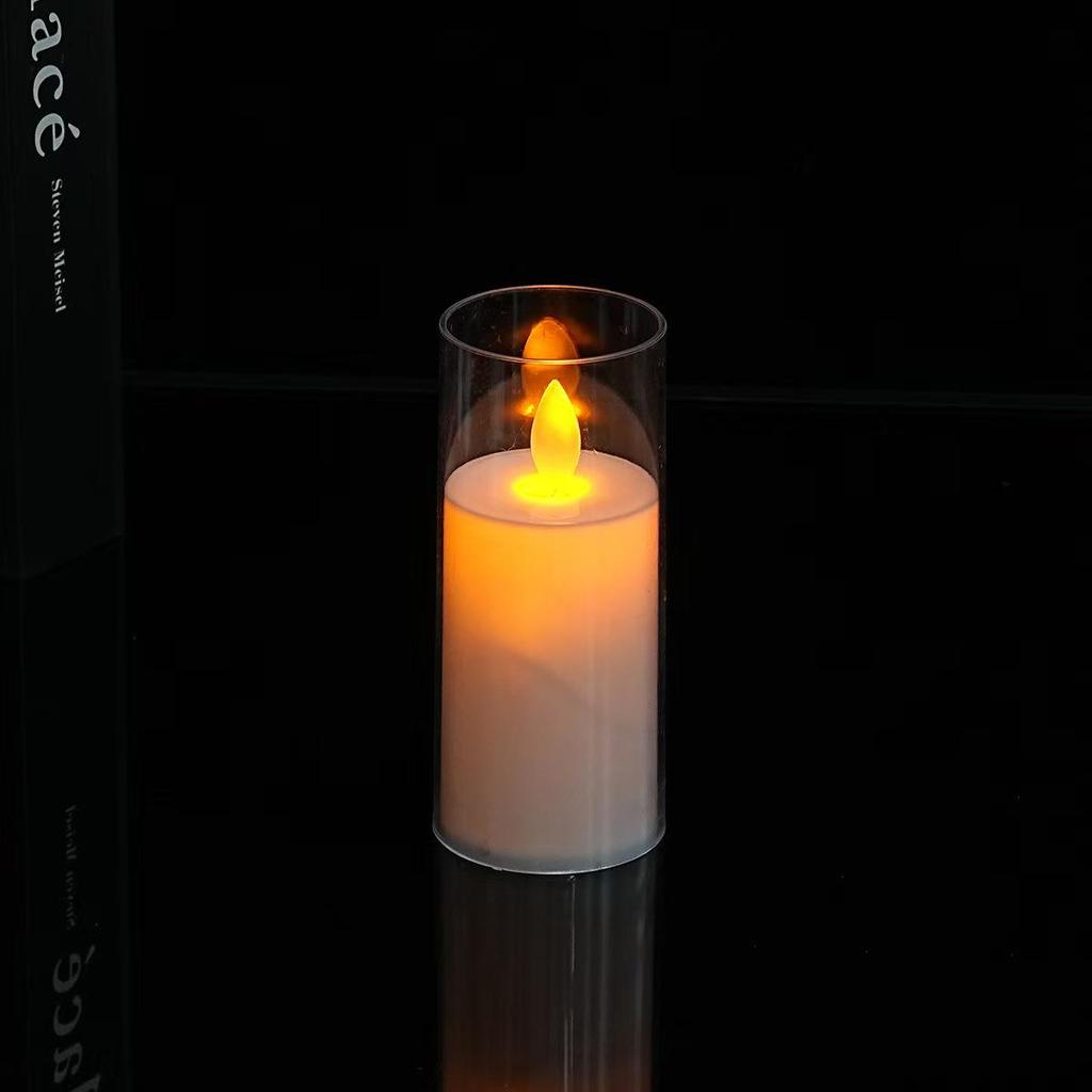 Acrylic LED Candle Atmosphere Light with Remote - Ideal for Romantic Birthday and Party Decorations.