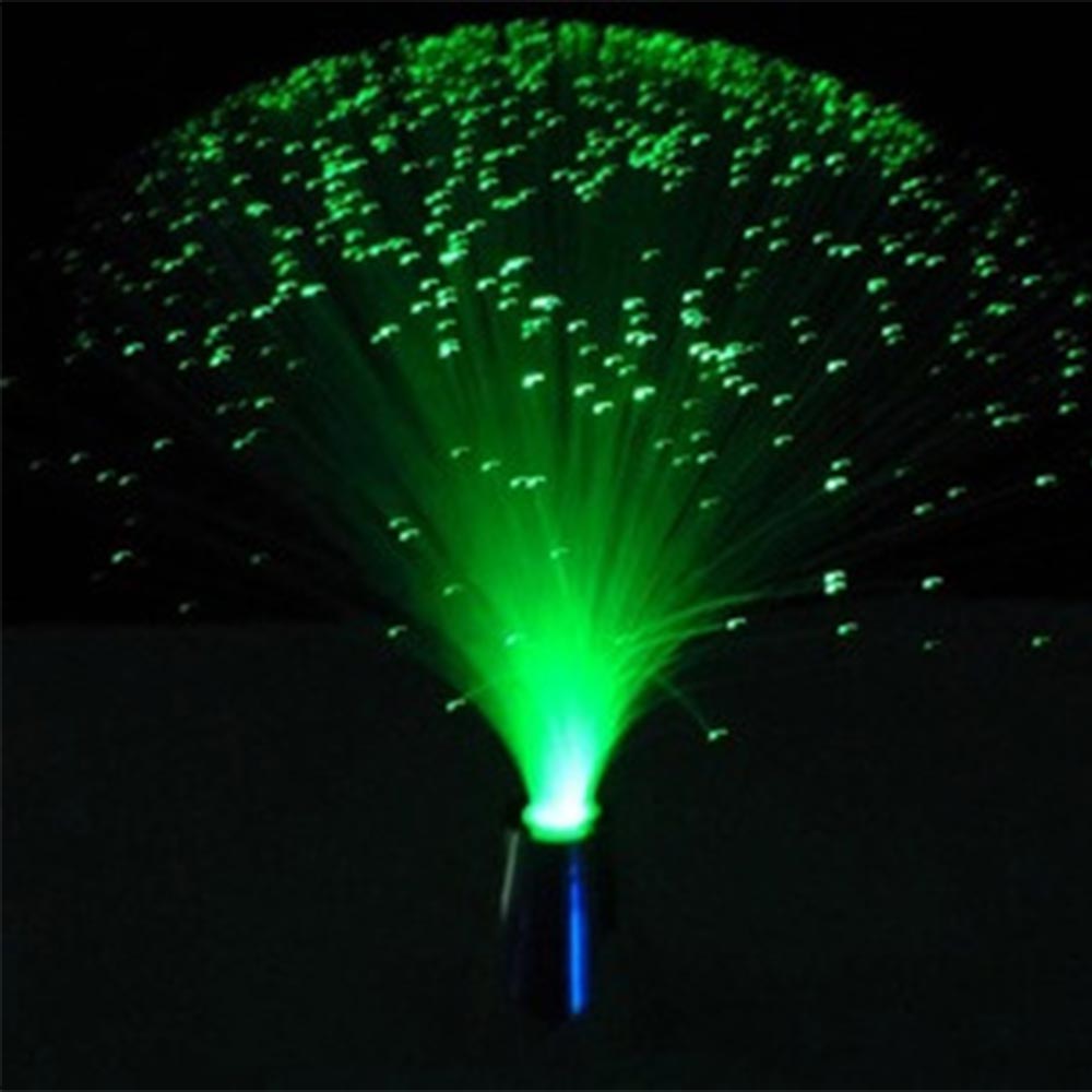 Светодиодный многоцветный меняющийся оптоволоконный фонтан Ночной светильник для украшения рождественской вечеринки