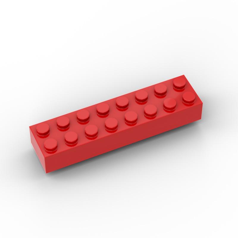 100 шт. Детали MOC 3007 93888 Кирпичик 2 x 8 Совместимые Кирпичики DIY Сборка Строительные Блоки Частицы Детская Головоломка Мозговая Игрушка Подарок
