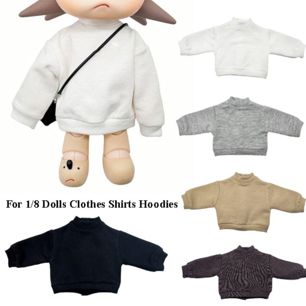 Cute Sweatshirt Clothes Multicolors Cartoon Doll Dress Up Decorations For 1/8 Dolls