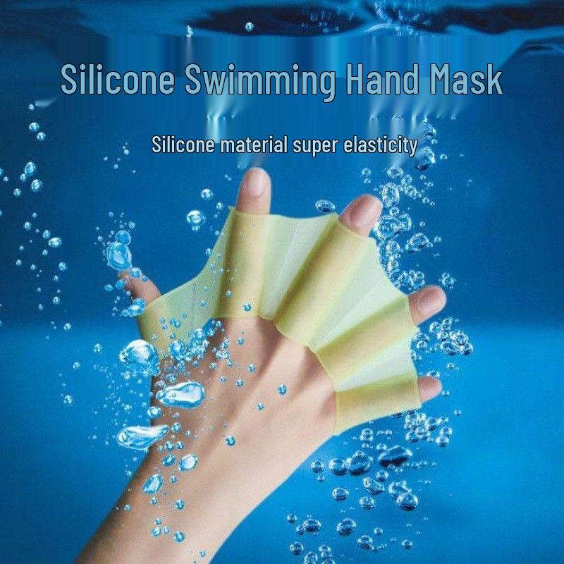 Silicone Webbed Swimming Gloves for Adults & Children - Diving & Snorkeling Gear