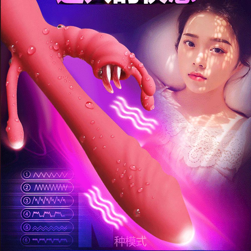 5 в 1 женский фаллоимитатор с подогревом вибратор вагинальный массаж точка G кролик вибратор анальный стимулятор киски для взрослых женские секс-игрушки секс-магазин