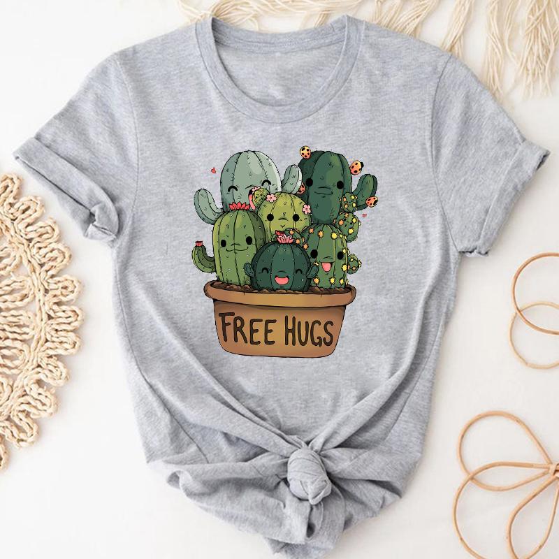 Футболка Топ Модная футболка Одежда Повседневная Милая Любовь Панда Весна Короткий рукав Унисекс Принт Лето Леди Fe Унисекс Графическая футболка Унисекс