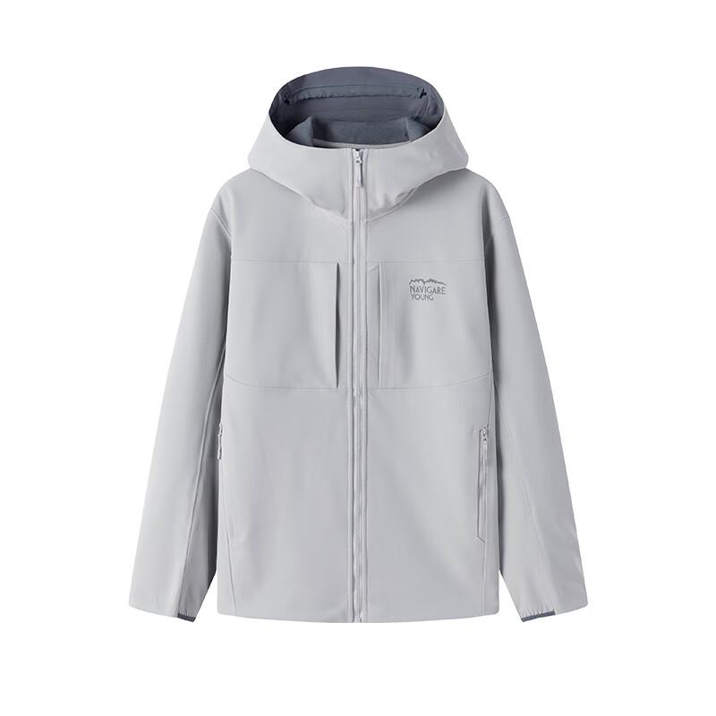 Navigare Мужская водонепроницаемая куртка с флисовой подкладкой и капюшоном для активного отдыха
