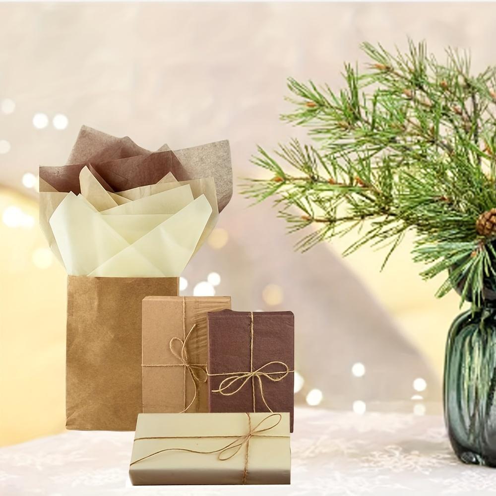 Brown Tissue Paper Set - 90 Sheets In Light, Dark & Tan Shades For Gift Wrapping, Diy Crafts, Party Decorations - Perfect For Birthdays, Weddings