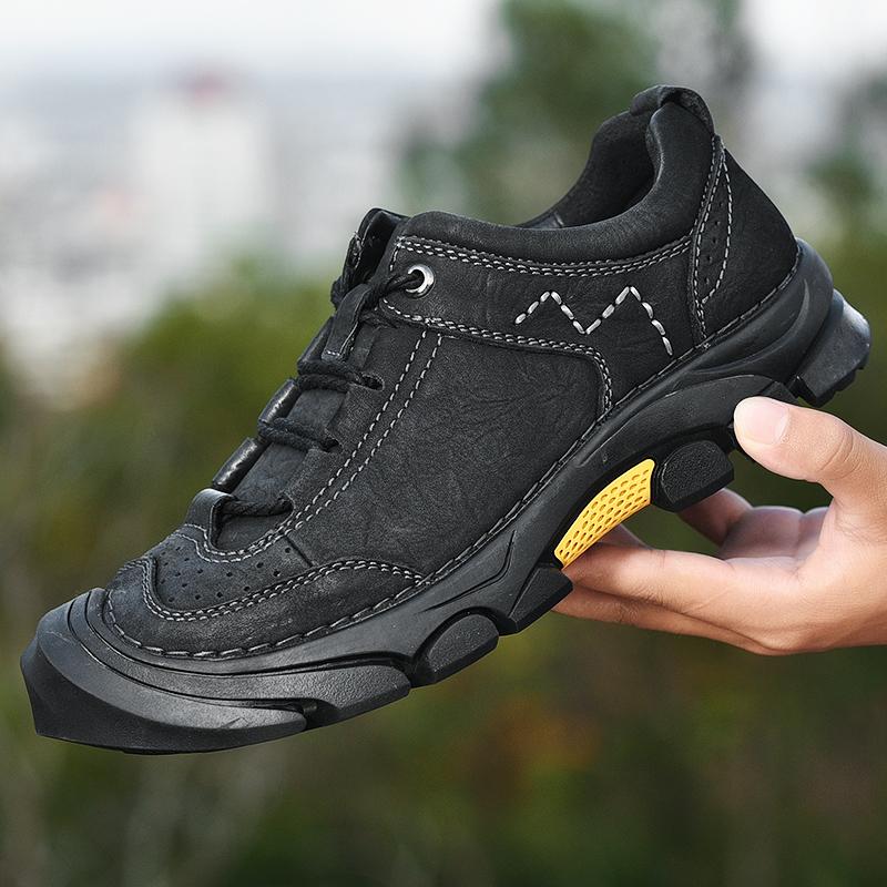 Мужская обувь из натуральной кожи, повседневная обувь, оксфорды на шнуровке, весна-осень, кроссовки для походов, мужская обувь на открытом воздухе Zapatos De Hombre