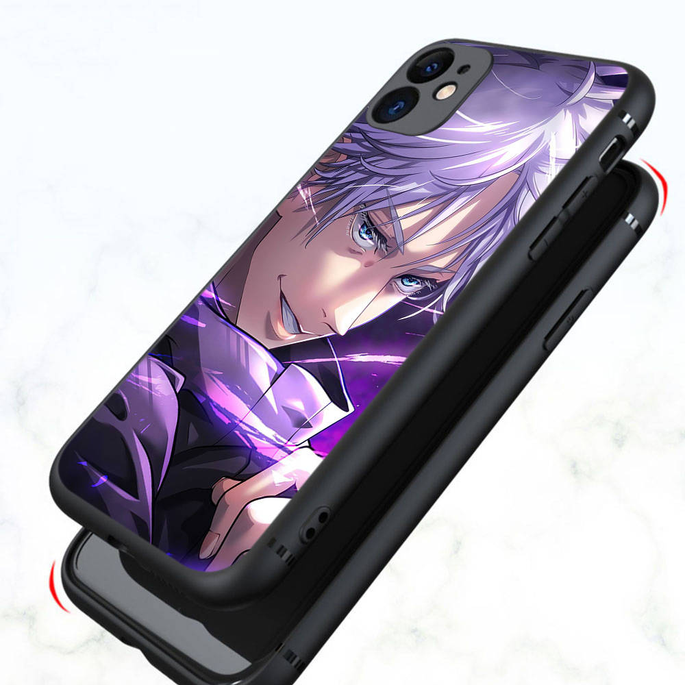 DT17Jujutsu Kaisen Case for OPPO Reno 8 6 5 4 Pro Find X3 A17 A31 A38 A40 A53 A54 A55 A74 A76 A78 A77 A80 A94 A95 A96 Lite Black Soft Cover