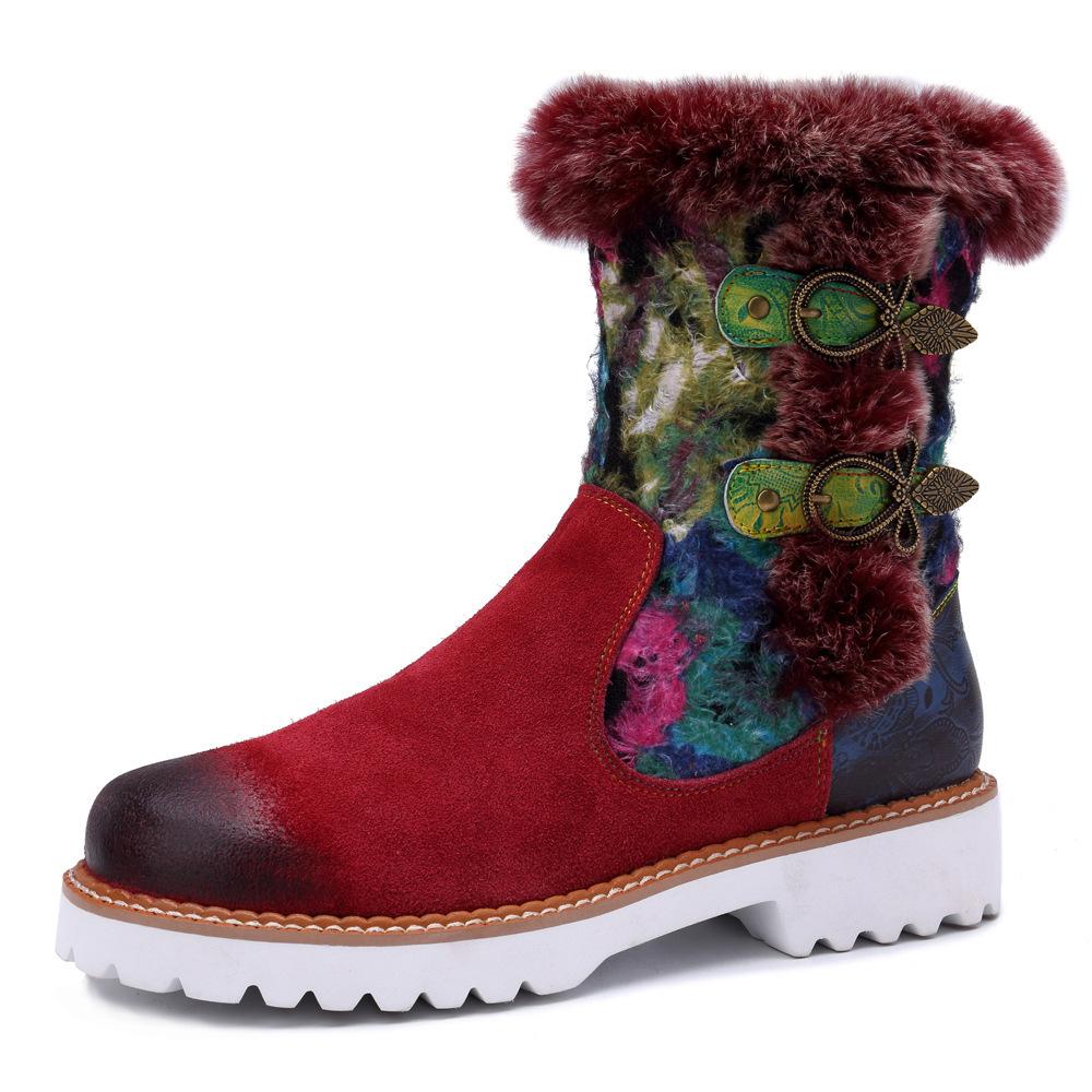 Женская повседневная обувь смешанного цвета в этническом стиле в стиле ретро, мягкая женская лоскутная обувь