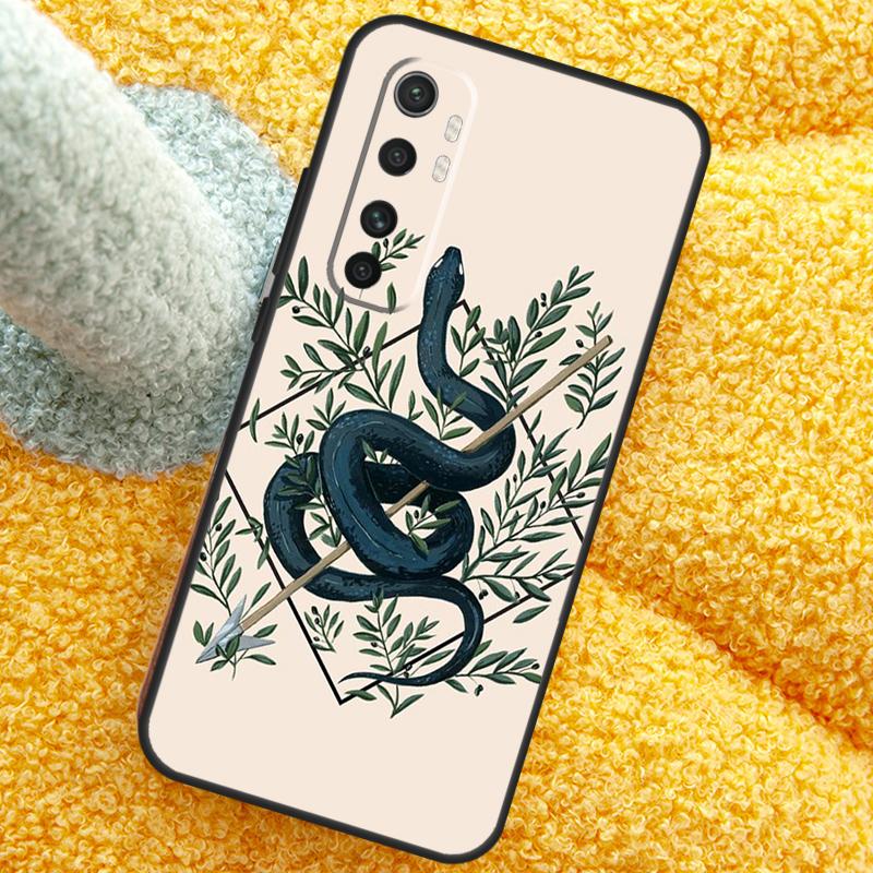 Чехол Змея и Папоротник Для Xiaomi 15 14 Ultra 13T 14T 15T 17 Pro Max Чехол Для POCO X7 F8 Pro X3 X5 X6 F5 F6 F7