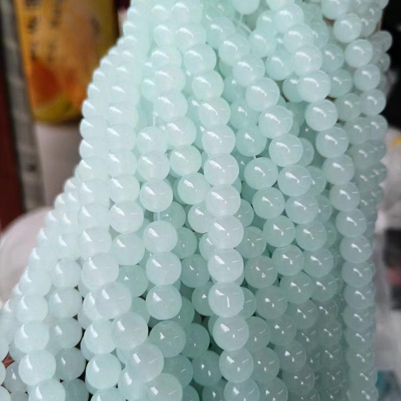 DIY цветные хрустальные стеклянные имитационные нефритовые бусины для аксессуаров ручной работы