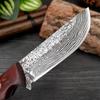 Нож для обвалки с дамасским узором, кованый кухонный нож из нержавеющей стали, нож для фруктов, нож для мяса, нож-измельчитель, резак