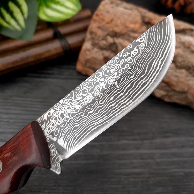 Нож для обвалки с дамасским узором, кованый кухонный нож из нержавеющей стали, нож для фруктов, нож для мяса, нож-измельчитель, резак