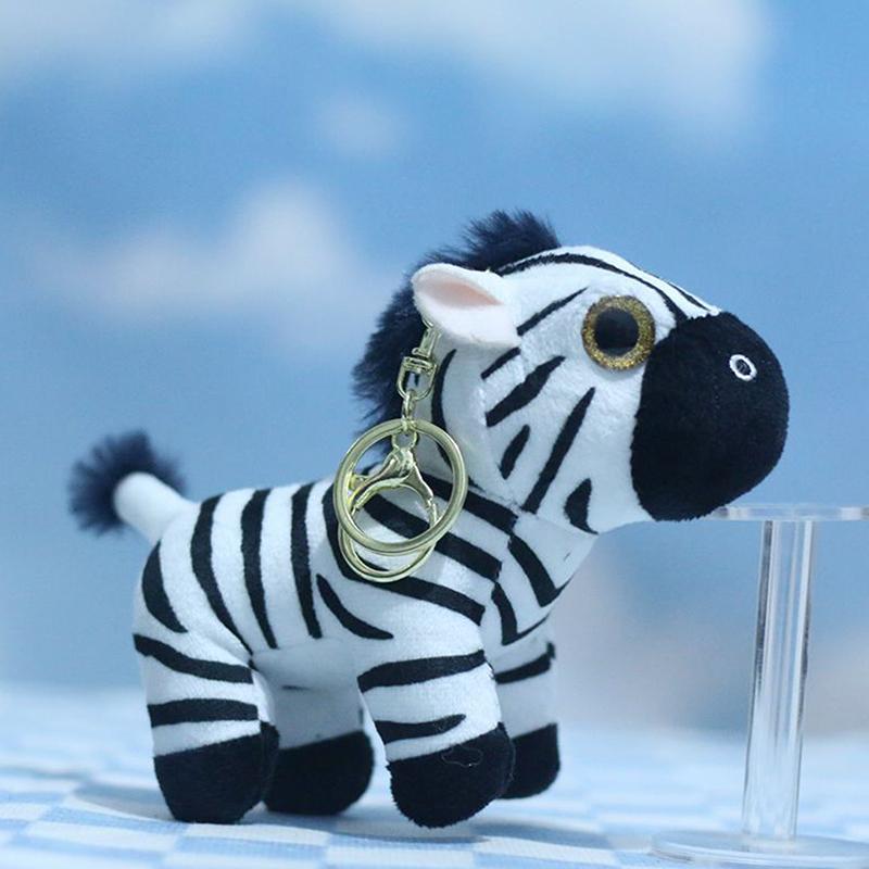 15 см Милый маленький плюшевый брелок в виде зебры Мягкая игрушка для детей Девочка Прекрасная кукла-животное Игрушка Плюшевый орнамент Подвеска
