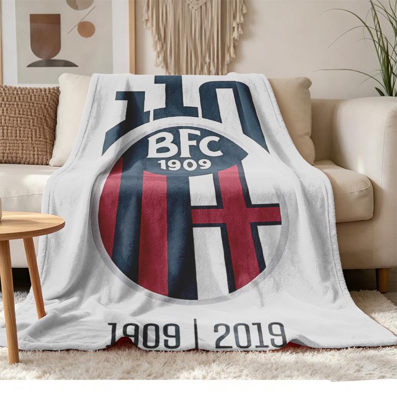 Bologna F.C. 1909 A Soft and comfortable flannel Suitable for sofas living rooms outdoor camping travel and also makes a great anniversary gif