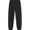 Li Ning Sports Lifestyle Series однотонные повседневные трикотажные брюки-джоггеры со средней талией, женские, черные AKLU566-2