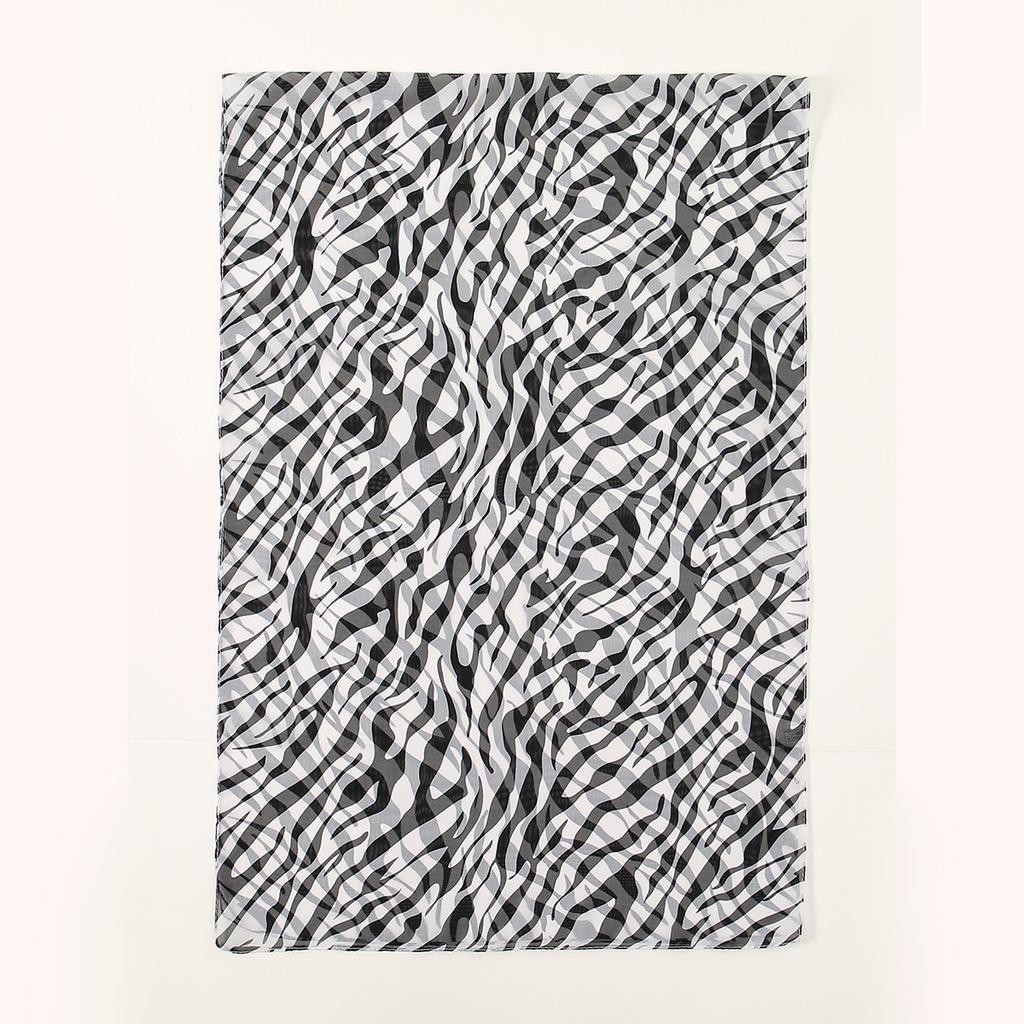 Newest Zebra Strip Chiffon Scarf Women Printed Shawl Scarf Fashion Printed Headscarf Pashmina Lady Hijab Shawl